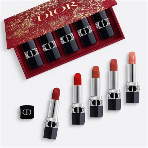 dior rouge dior couture colour refillable lipstick collection gift set